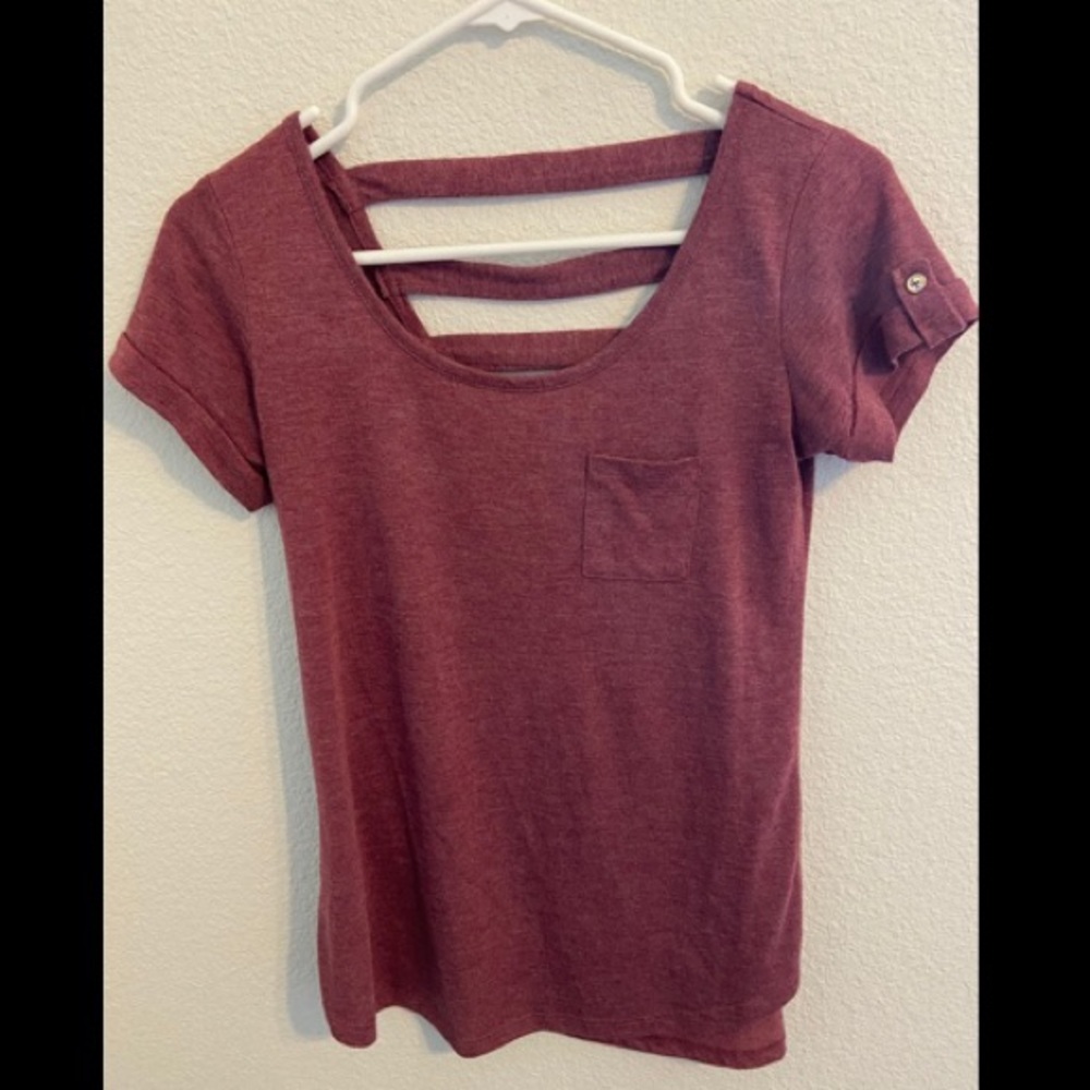 Pocket Tee with Strappy Back
